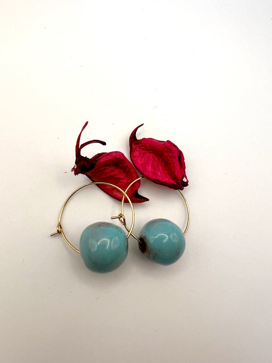 Hoops - turquoise